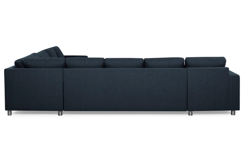 Crazy Hjørnesofa XXL Vendbare - Mørkeblå - Lædersofaer - Hjørnesofa - Velour sofaer