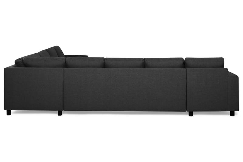 Crazy Stor Hjørnesofa L-formet XXL med Divan Venstre - Mørkegrå - Møbler - Sofaer - Hjørnesofa - Hjørnesofa med chaiselong