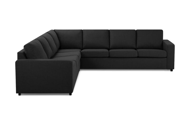 Crazy Stor Hjørnesofa XL Vendbar - Antracit / Sort / Mørk - Møbler - Sofaer - Hjørnesofa