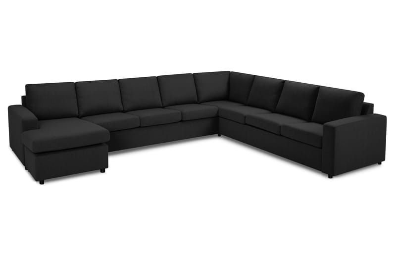 Crazy Stor Hjørnesofa XXL med Divan Vendbar - Antracit - Møbler - Sofaer - Hjørnesofa - Hjørnesofa med chaiselong