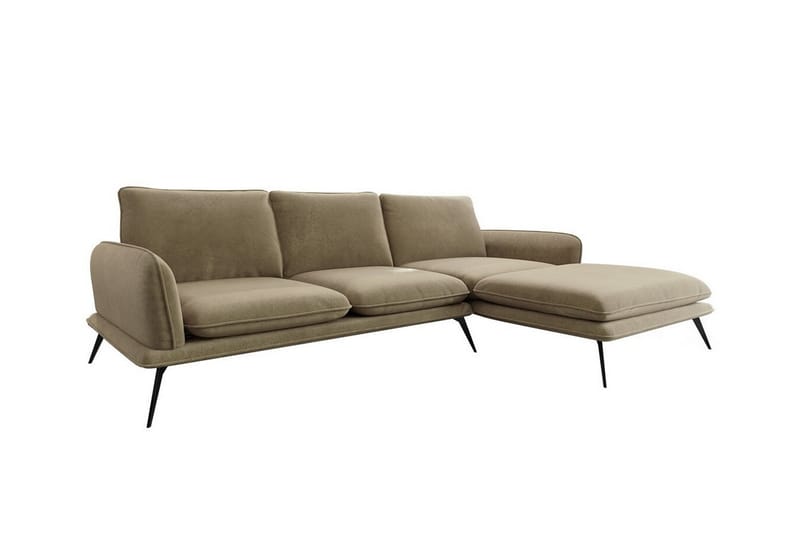 Graystone 3-pers. Hjørnesofa - Lysebrun/Fløde - Møbler - Sofaer - Hjørnesofa