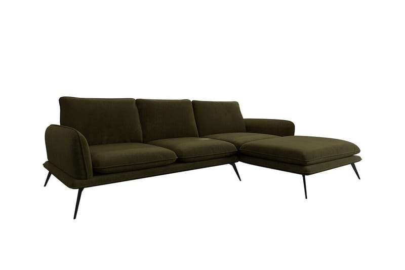 Graystone 3-pers. Hjørnesofa - Mørkegrøn - Møbler - Sofaer - Hjørnesofa