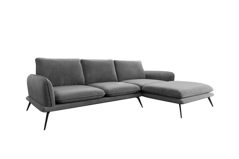 Graystone 3-pers. Hjørnesofa - Mørkegrå - Møbler - Sofaer - Hjørnesofa