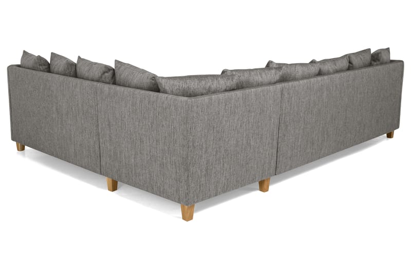 Wave Hjørnesofa med Chaiselong Vendbar Løse Puder Vaskbar St - Brun - Møbler - Sofaer - Hjørnesofa - Hjørnesofa med chaiselong