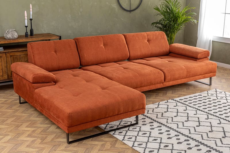 Kitimat Chaiselongsofa 3-personers - Orange - Møbler - Sofaer - Hjørnesofa