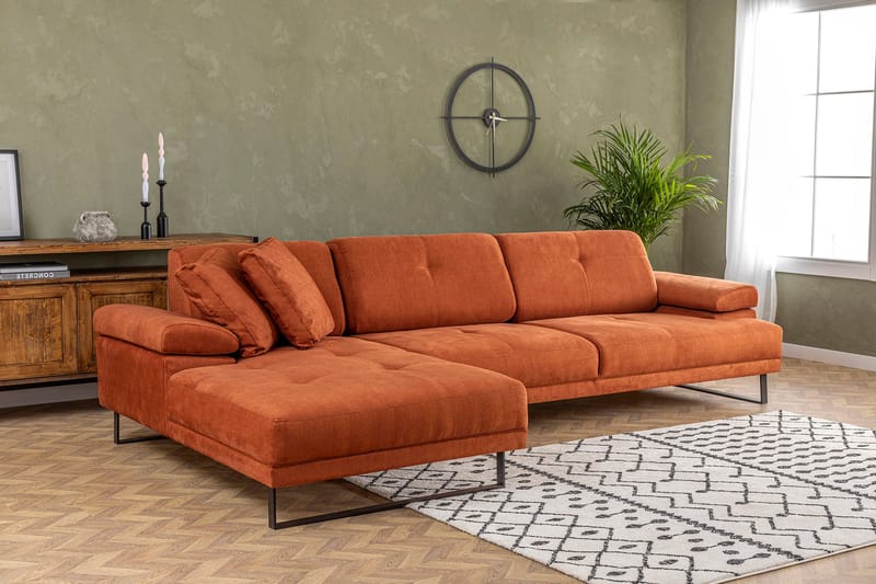 Kitimat Chaiselongsofa 3-personers - Orange - Møbler - Sofaer - Hjørnesofa