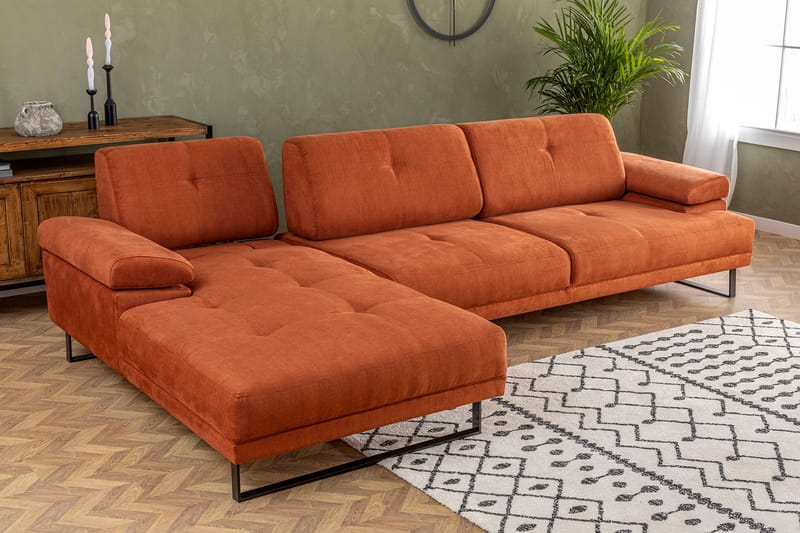 Kitimat Chaiselongsofa 3-personers - Orange - Møbler - Sofaer - Hjørnesofa