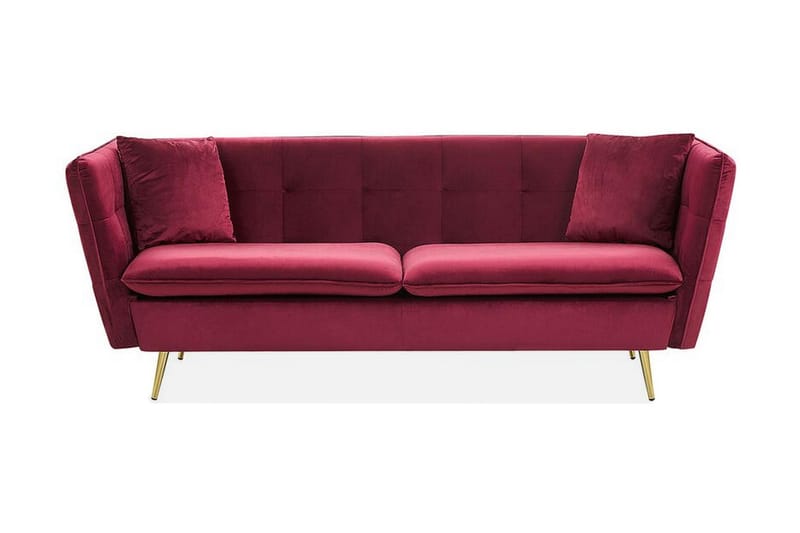 Lyserødlee Sofa 3 personers - Rød - Møbler - Sofaer - Hjørnesofa