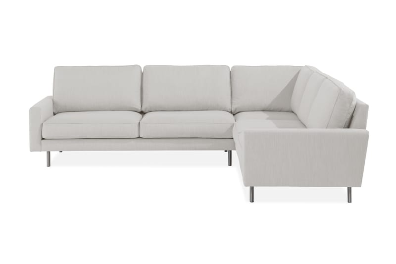 Marc Hjørnesofa Højre - Beige/Krom - Møbler - Sofaer - Hjørnesofa