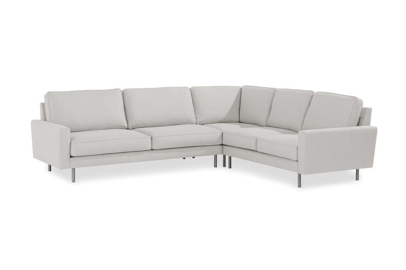 Marc Hjørnesofa Højre - Beige/Krom - Møbler - Sofaer - Hjørnesofa