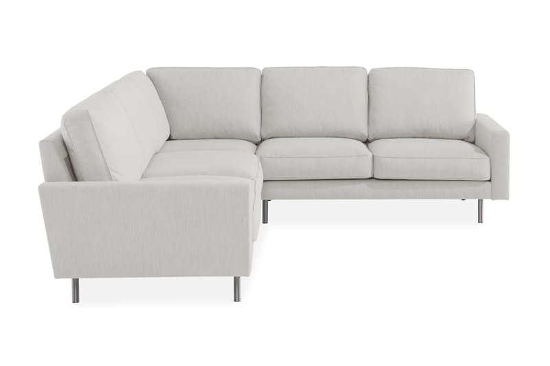 Marc Hjørnesofa Højre - Beige/Krom - Møbler - Sofaer - Hjørnesofa