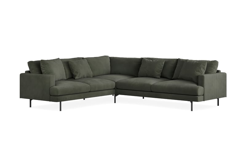 Menard 5-pers Hjørnesofa - Mørkegrøn - Møbler - Sofaer - Hjørnesofa