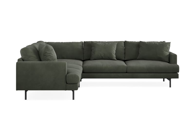 Menard 5-pers Hjørnesofa - Mørkegrøn - Møbler - Sofaer - Hjørnesofa