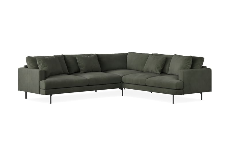 Menard 5-pers Hjørnesofa - Mørkegrøn - Møbler - Sofaer - Hjørnesofa