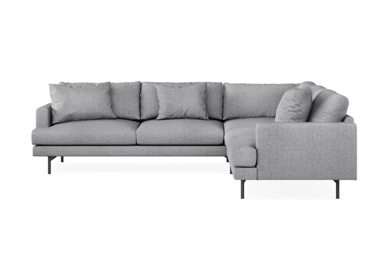 Menard 5-pers Hjørnesofa - Grå - Lædersofaer - Hjørnesofa - Velour sofaer