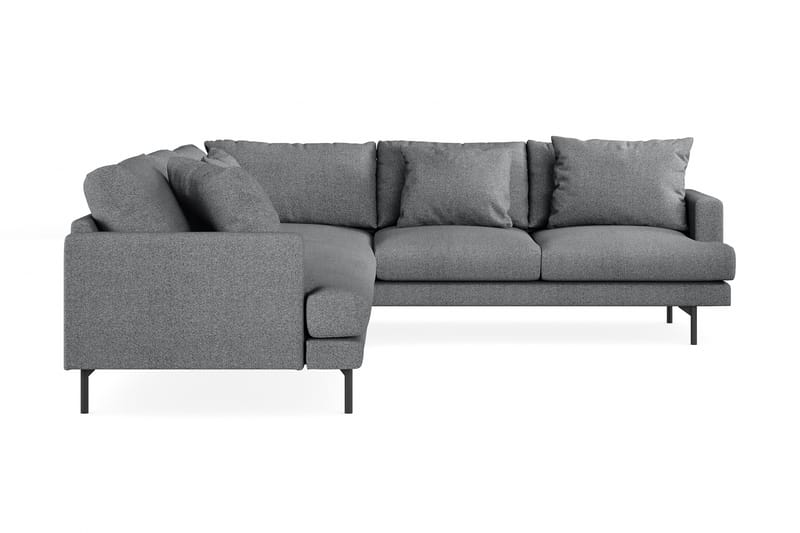 Menard 5-pers Hjørnesofa - Mørkegrå - Lædersofaer - Hjørnesofa - Velour sofaer