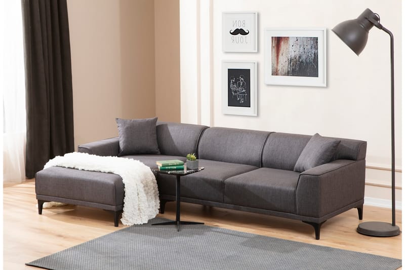 Mississauga Chaiselongsofa 3-personers - Antracit - Møbler - Sofaer - Hjørnesofa