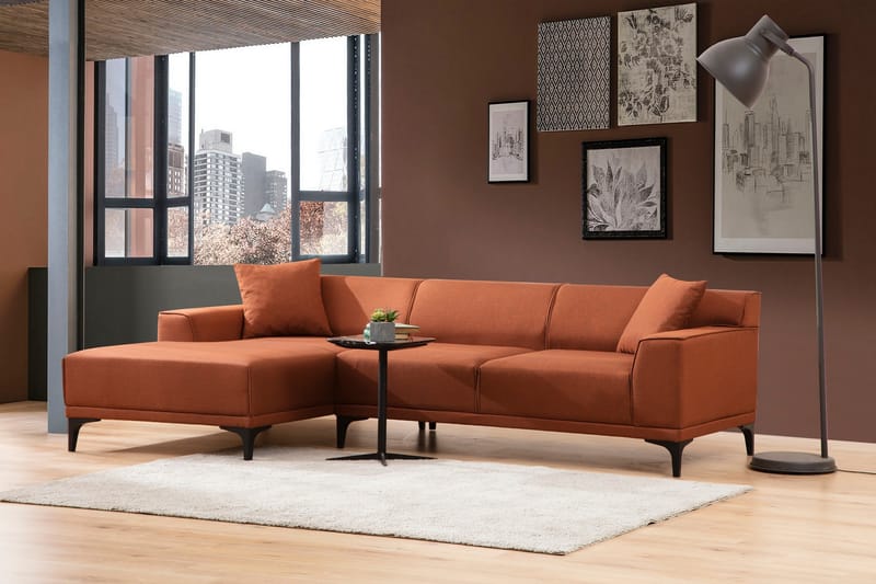 Mississauga Chaiselongsofa 3-personers - Orange - Møbler - Sofaer - Hjørnesofa