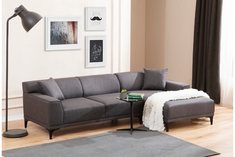 Mississauga Chaiselongsofa 3-personers - Antracit - Møbler - Sofaer - Hjørnesofa