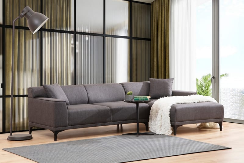 Mississauga Chaiselongsofa 3-personers - Antracit - Møbler - Sofaer - Hjørnesofa