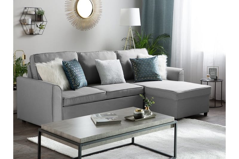 Nesna Hjørnesofa 228 cm - Grå - Møbler - Sofaer - Hjørnesofa