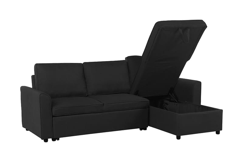 Nesna Hjørnesofa 228 cm - Sort - Hjørnesofa