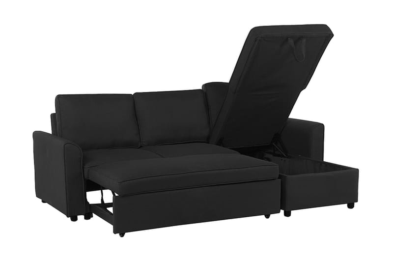 Nesna Hjørnesofa 228 cm - Sort - Hjørnesofa