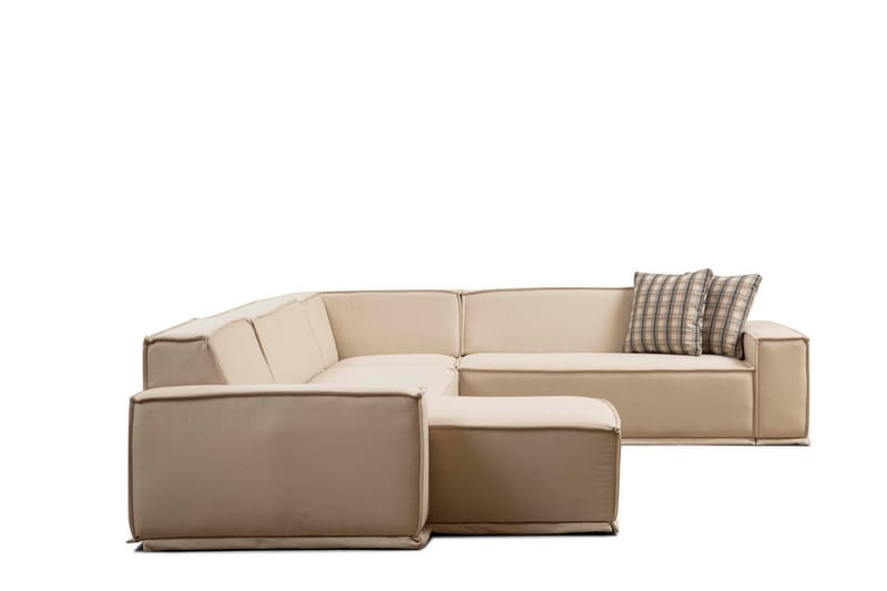 Nightcap Hjørnesofa med Chaiselong 5-personers - Beige - Møbler - Sofaer - Hjørnesofa - Hjørnesofa med chaiselong