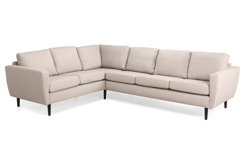 Nordic Hjørnesofa Højre - Beige/Sort - Møbler - Sofaer - Hjørnesofa