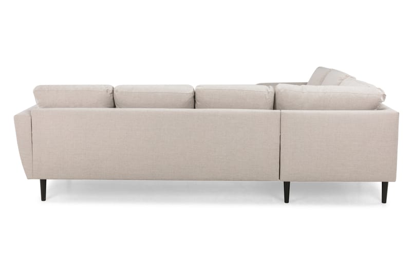 Nordic Hjørnesofa Højre - Beige/Sort - Møbler - Sofaer - Hjørnesofa