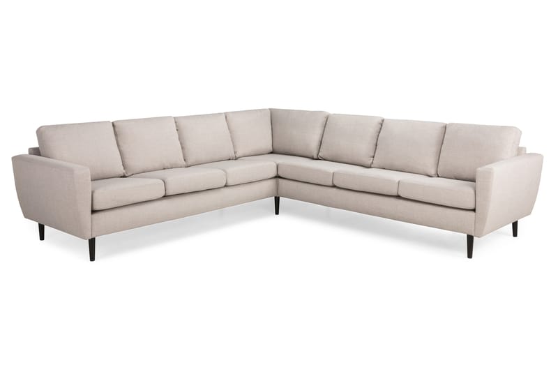 Nordic Large Hjørnesofa - Beige/Sort - Hjørnesofa