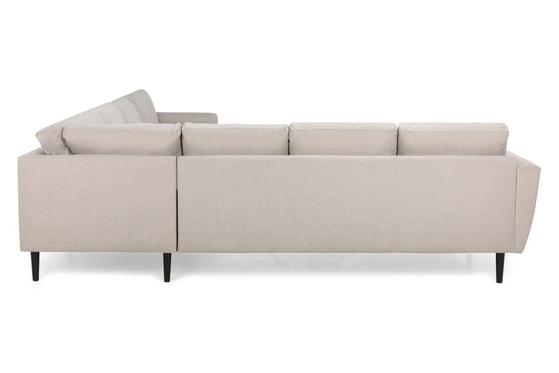 Nordic Large Hjørnesofa - Beige/Sort - Møbler - Sofaer - Hjørnesofa