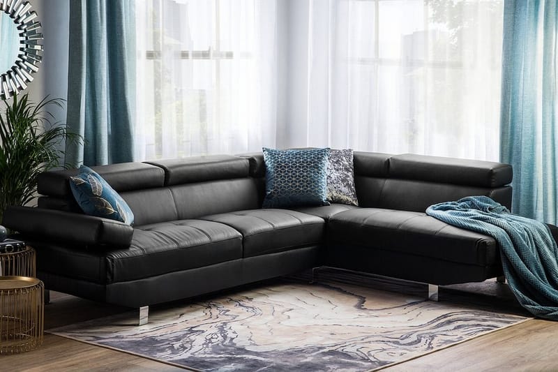 Norrea Hjørnesofa 261 cm - Sort - Møbler - Sofaer - Hjørnesofa