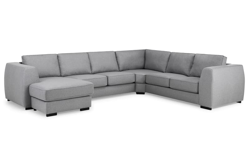 Optus Stor Hjørnesofa med Divan Vendbar 348 cm Bred - Lysegrå - Møbler - Sofaer - Hjørnesofa - Hjørnesofa med chaiselong