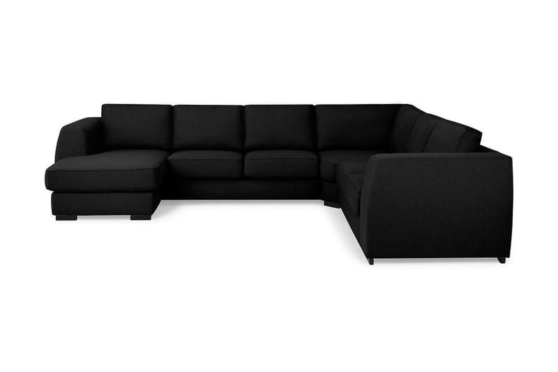 Optus Stor Hjørnesofa med Divan Vendbar 348 cm Bred - Mørk / Sort - Møbler - Sofaer - Hjørnesofa - Hjørnesofa med chaiselong