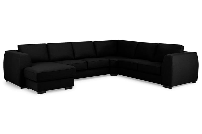 Optus Stor Hjørnesofa med Divan Vendbar 348 cm Bred - Mørk / Sort - Møbler - Sofaer - Hjørnesofa - Hjørnesofa med chaiselong