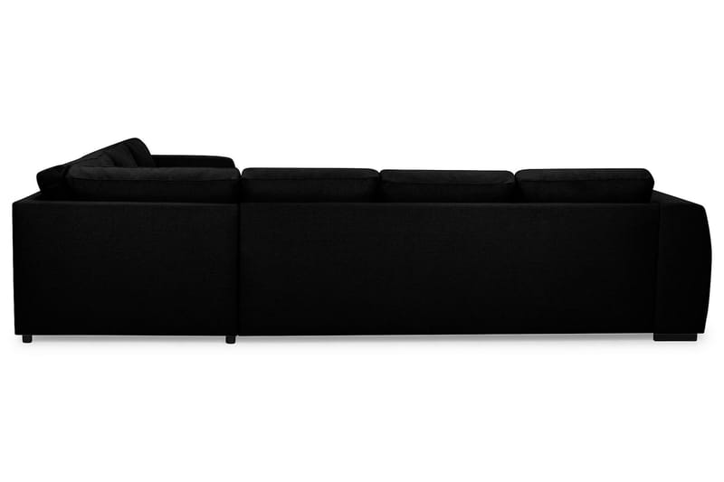 Optus Stor Hjørnesofa med Divan Vendbar 348 cm Bred - Mørk / Sort - Møbler - Sofaer - Hjørnesofa - Hjørnesofa med chaiselong