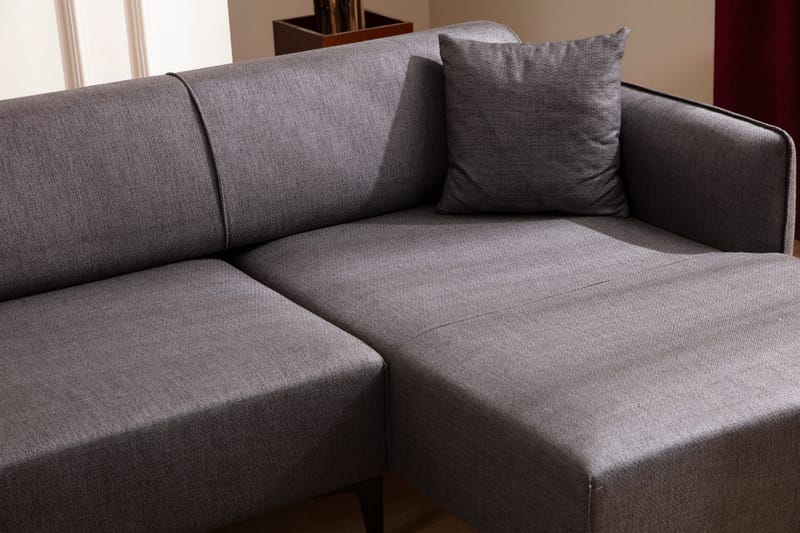 Rossland Chaiselongsofa 3-personers - Mørkegrå - Møbler - Sofaer - Hjørnesofa