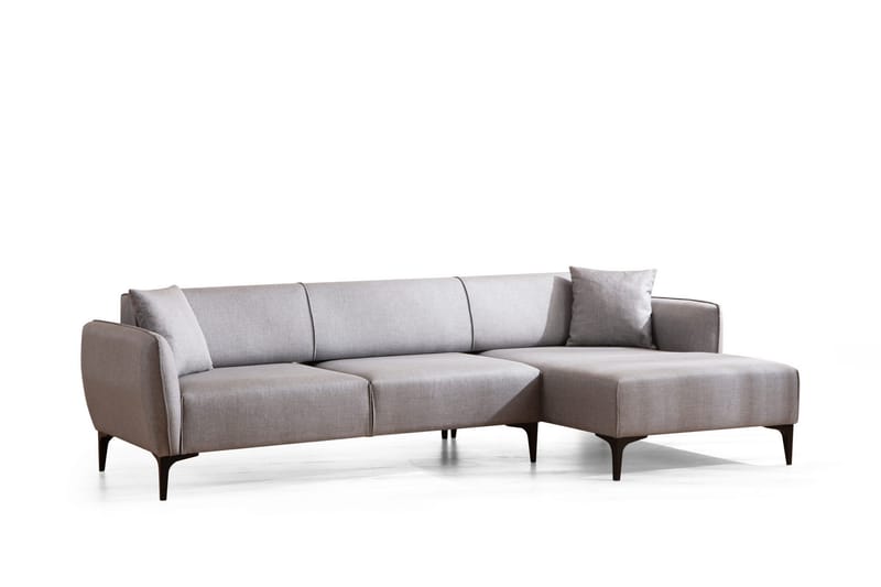 Rossland Chaiselongsofa 3-personers - Grå - Møbler - Sofaer - Hjørnesofa