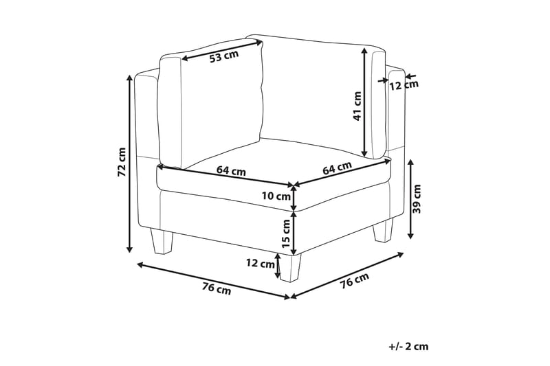 Skintebo Hjørnesofa Højre - Beige - Møbler - Sofaer - Hjørnesofa