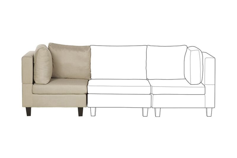 Skintebo Hjørnesofa Højre - Beige - Møbler - Sofaer - Hjørnesofa