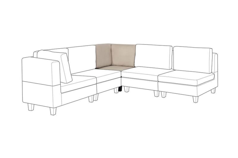 Skintebo Hjørnesofa Højre - Beige - Møbler - Sofaer - Hjørnesofa