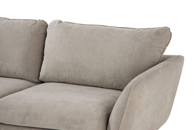 Trend Stor Luksus Hjørnesofa Vendbar L-formet - Beige / Eg - Møbler - Sofaer - Hjørnesofa