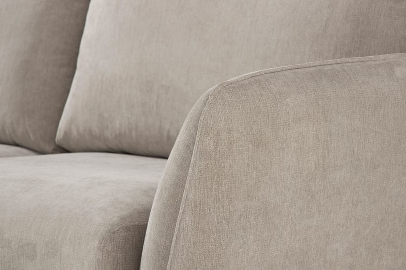 Trend Stor Luksus Hjørnesofa Vendbar L-formet - Beige / Eg - Møbler - Sofaer - Hjørnesofa