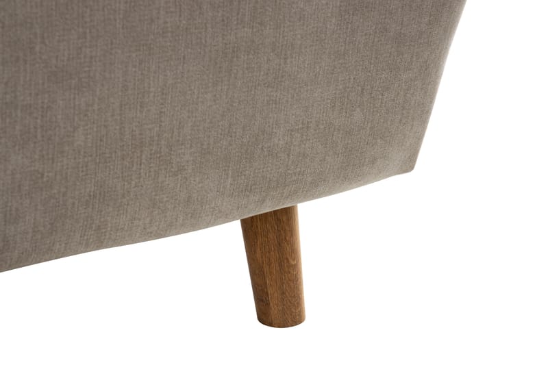 Trend Stor Luksus Hjørnesofa Vendbar L-formet - Beige / Eg - Møbler - Sofaer - Hjørnesofa