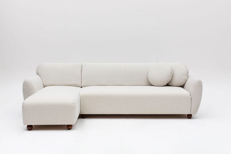 Whitecliffs Chaiselongsofa 3-personers - Hvid - Møbler - Sofaer - Hjørnesofa