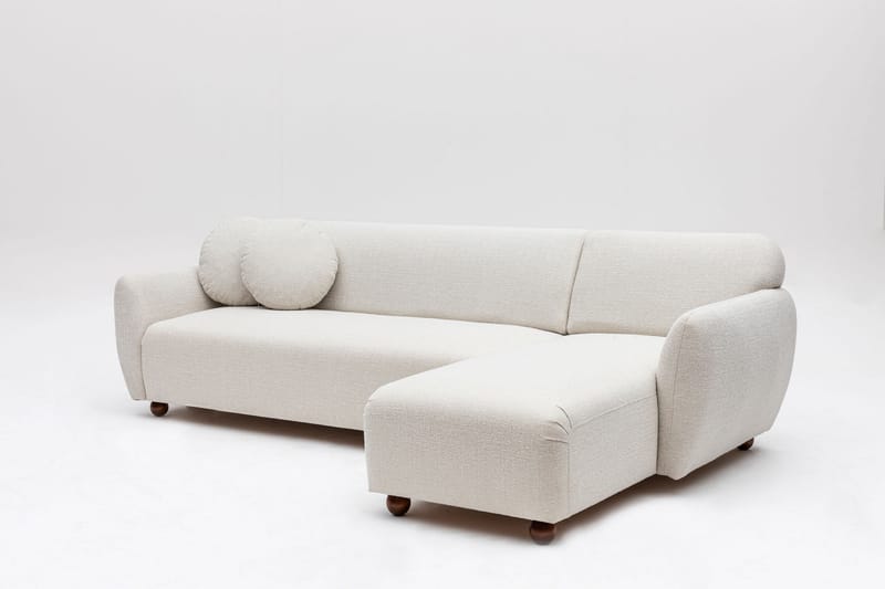 Whitecliffs Chaiselongsofa 3-personers - Hvid - Møbler - Sofaer - Hjørnesofa