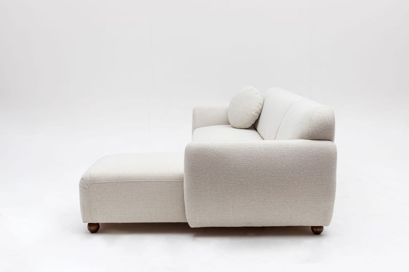 Whitecliffs Chaiselongsofa 3-personers - Hvid - Møbler - Sofaer - Hjørnesofa