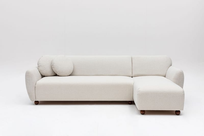 Whitecliffs Chaiselongsofa 3-personers - Hvid - Møbler - Sofaer - Hjørnesofa