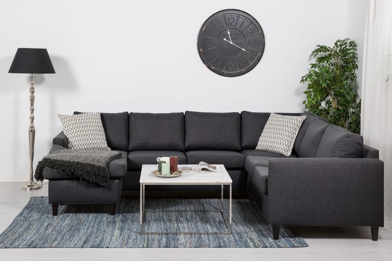 Zero Hjørnesofa med Chaiselong Vendbar - Mørkegrå - Møbler - Sofaer - Hjørnesofa - Hjørnesofa med chaiselong